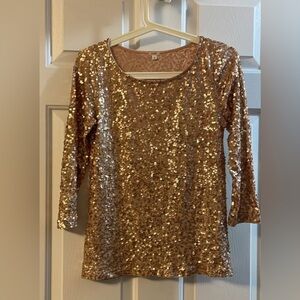J. Crew Sequin Top